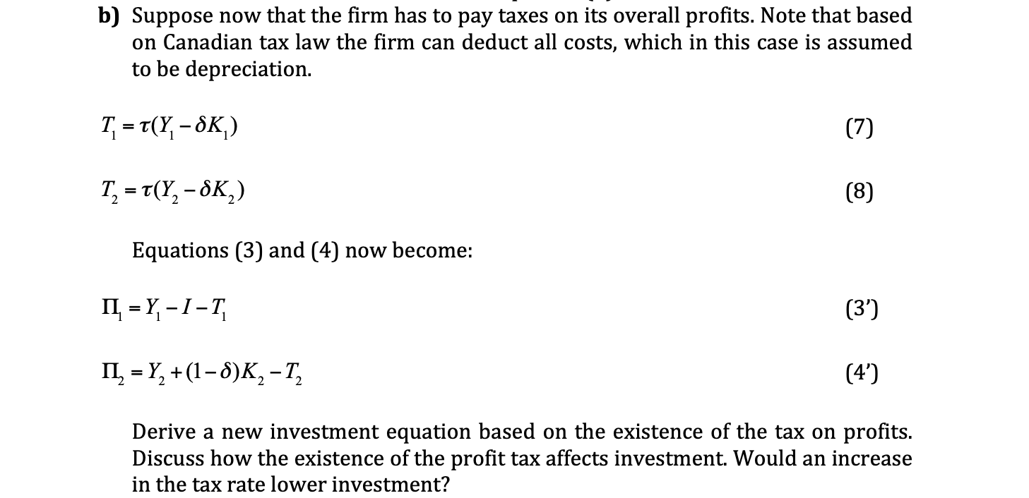 are wrong. Consider an unincorporated firm with a two period (1 and