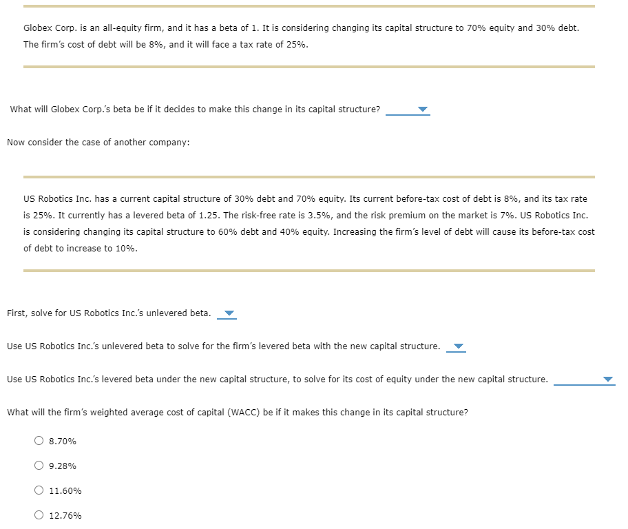Review this situation: Transworld Consortium Corp. is trying to identify its optimal