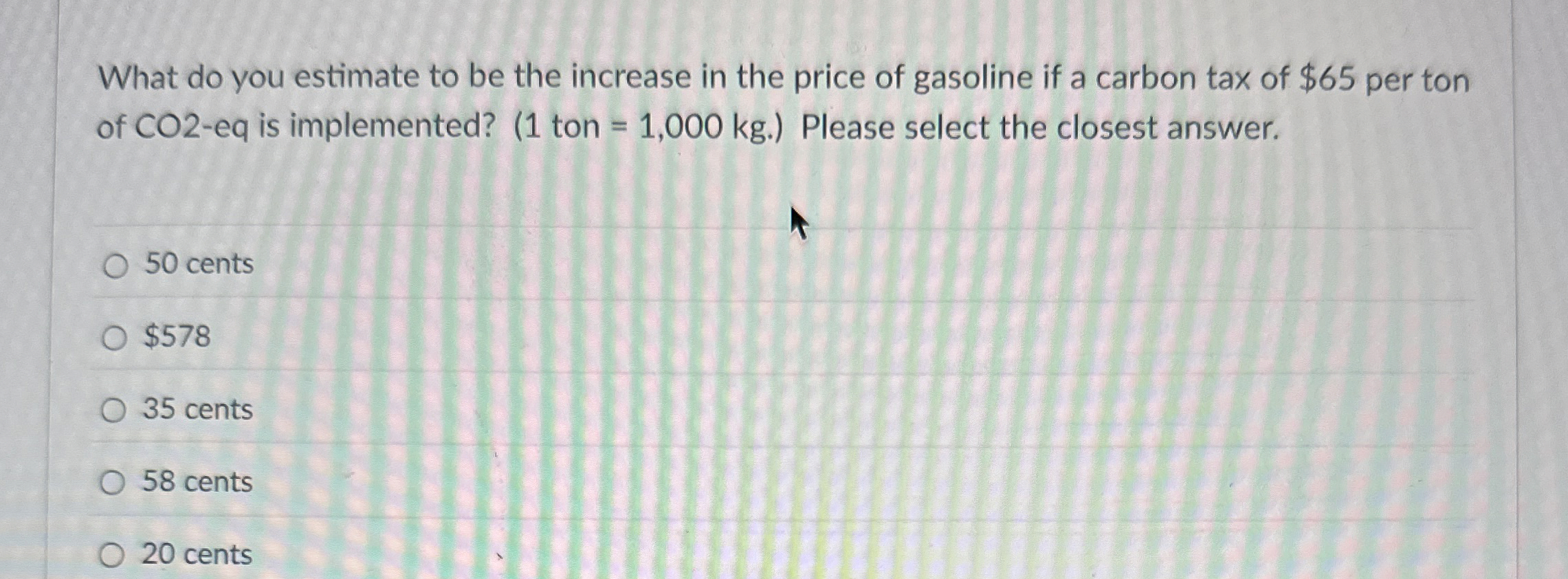  What do you estimate to be the increase in the price