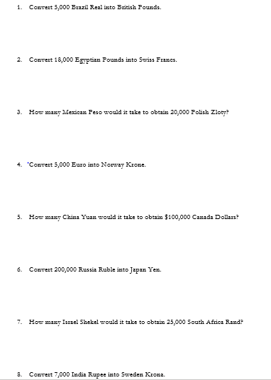 question :) thanks so much!! Foreign Exchange Quotes TABLE 18.2 Exchange rates: