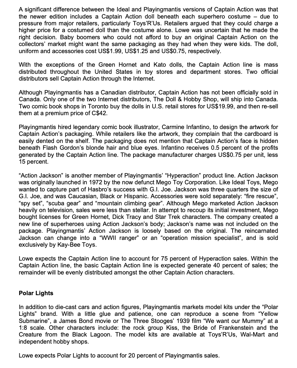 firm sells its products under four brands: "Johnny Lightening", "Polar Lights, Hyperaction"