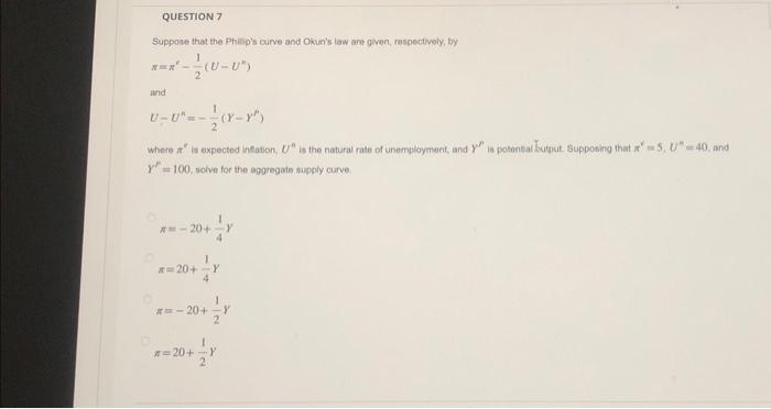 above, solve for the equalibium output \\( Y^{*} \\) and inflation rate