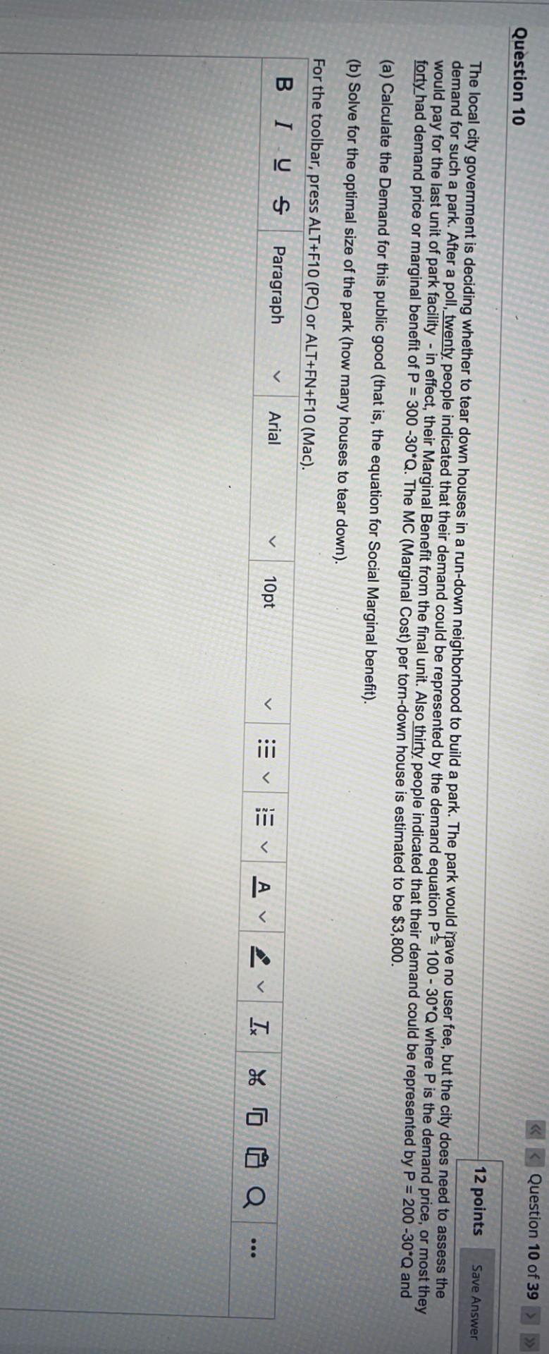 up Save this response. Question 19 Question 19 of 39 A figure