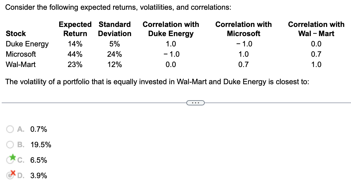Show work on excel. How does the answer equal 6.5% Consider