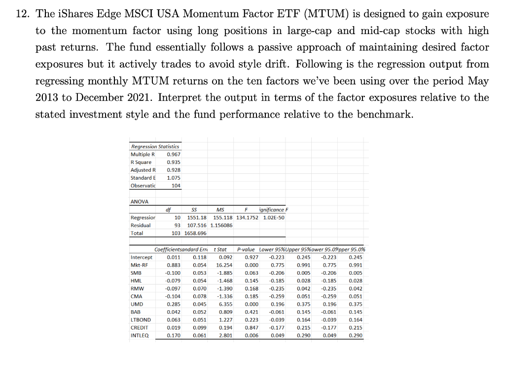 this is a conceptual question, no calculation is needed 12. The
