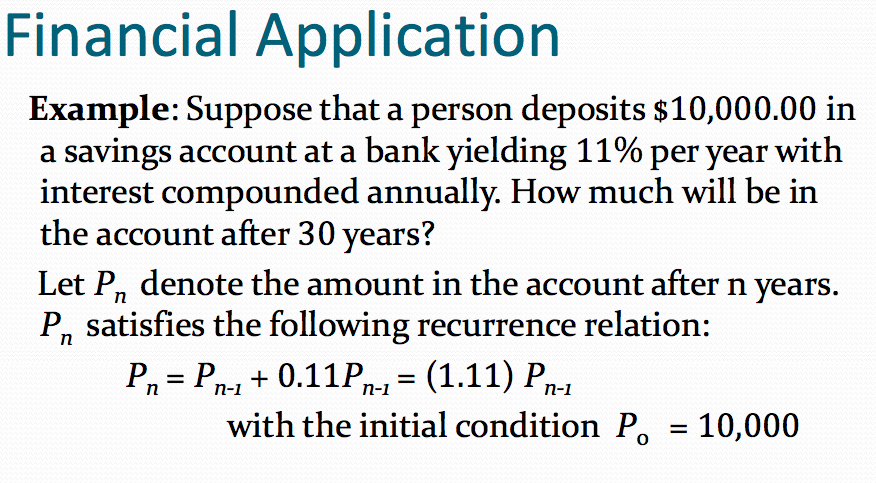 was... Problem 3. Your distant relative opened a bank account on your