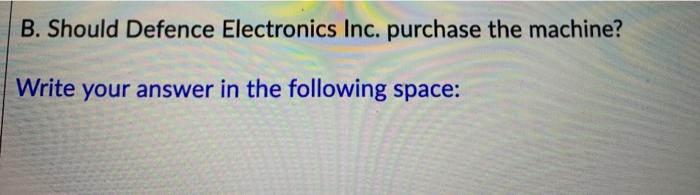 old machine has a book value of $50,000 but can be sold