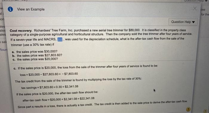 the sales price was $29,365,60? c. the sales price was $22,000? a.
