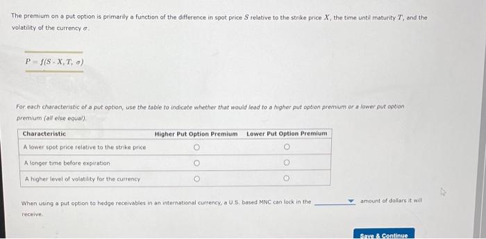 the difference in spot price S relative to the strike price X,