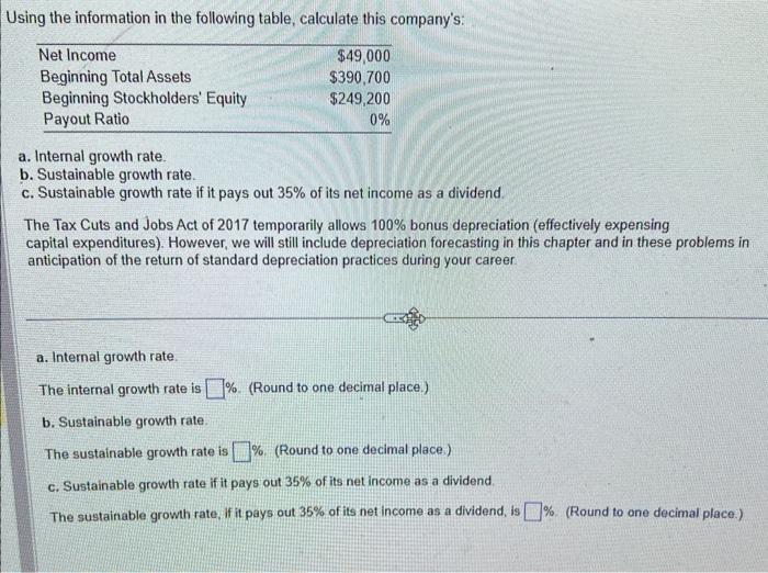  105. I am need help solving this problem for my corporate