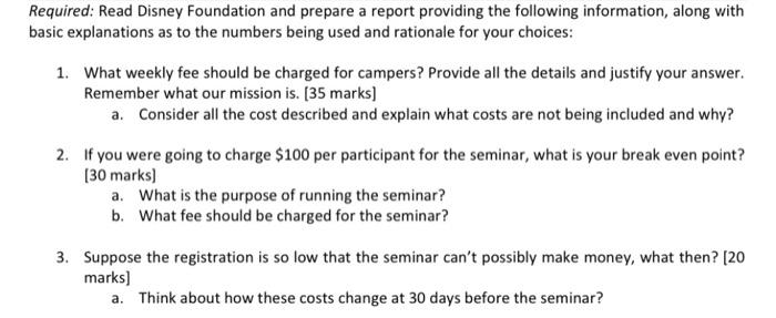 cost described and explain what costs are not being included and why?