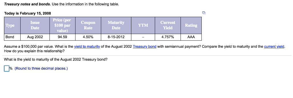 please explain Treasury notes and bonds. Use the information in the following