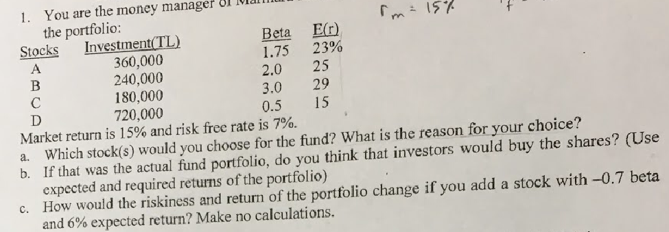  Assume that two components (component 1 and component 2) are outsourced