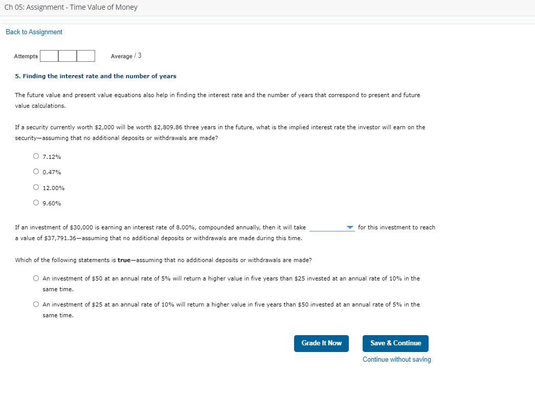 financial management please number each answer! will thumbs up! ty Ch 05: