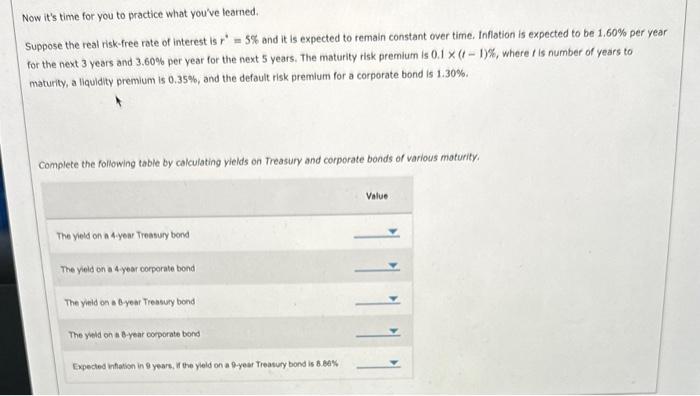 expected to be 1.60% next year, 3.60% the following year, and 4.70%