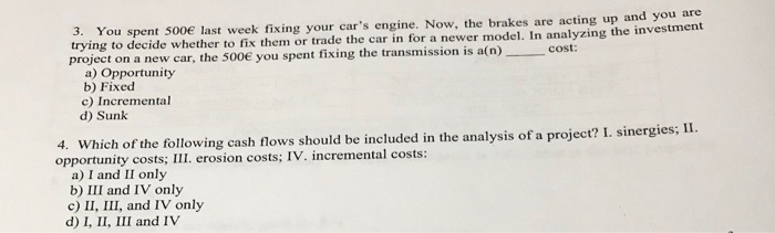 some clarification on what the answers were and why. thanks! (Also to