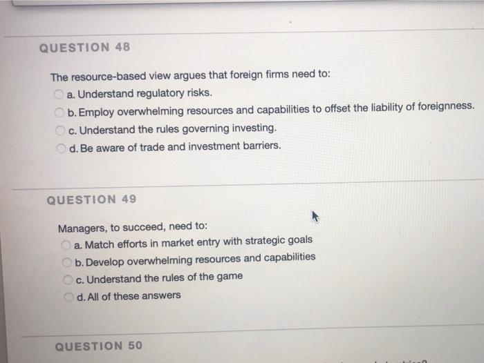 41 Which one of the following is NOT one of the three