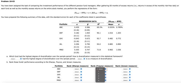  o DEF Problem 18-03 You have been assigned the task of