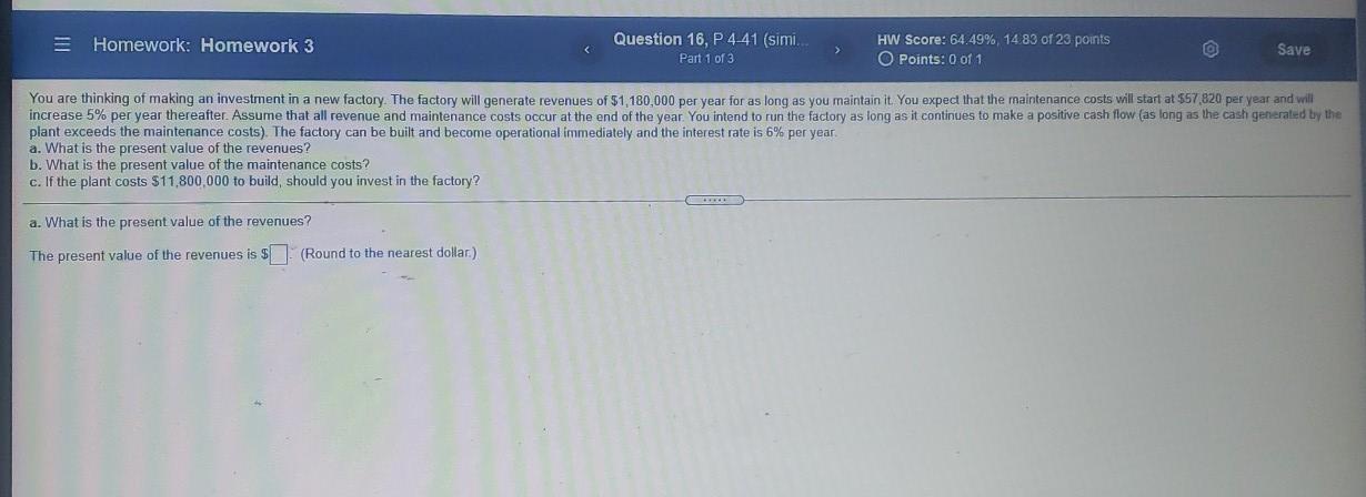  please show step by step without excel Homework: Homework 3 Question