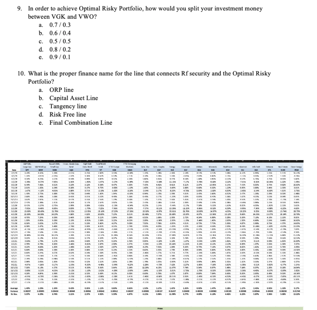use LOOKUP command so you can choose any 2 securities for the