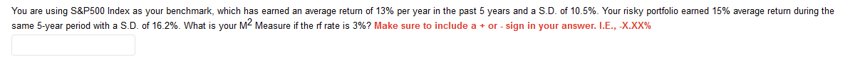  You are using S&P500 Index as your benchmark, which has earned