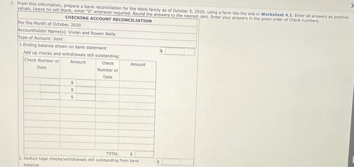 checking account at the American Bank on September 14, 2020. They've just