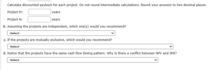 this year's capital budget. After-tax cash flows, including depreciation, are as follows: