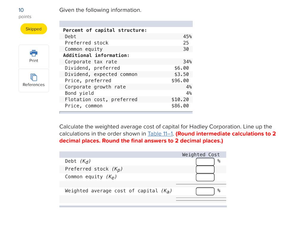 *Please include an excel steps formula. Thank you. Given the following information.