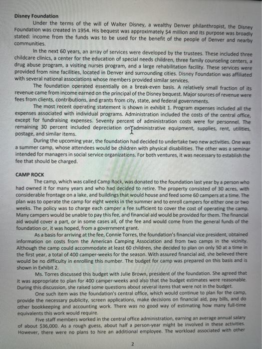 the following information, along with basic explanations as to the numbers being