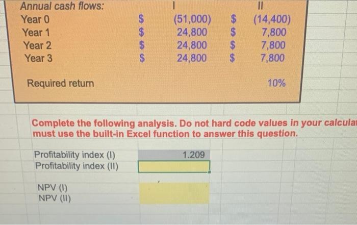 1 The Sloan Corporation is trying to choose between the following two
