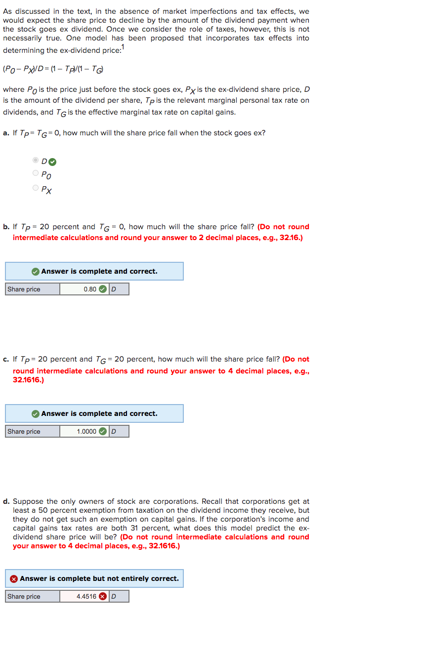 Solve for letter D. Please As discussed in the text, in the