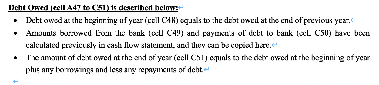 marked with ?? in column C. and label each formula clearly with