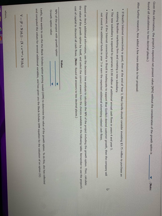 option pricing model Real option analysis can be used to alter the
