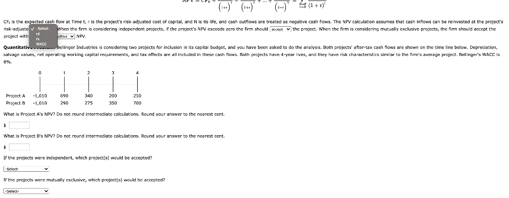 = (1 + r) CF, is the expected cash flow at