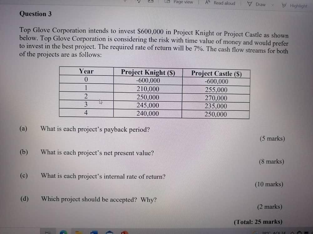  LD Page view A Read aloud y Draw Highlight Question 3