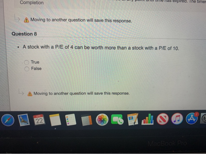  Completion w pont une has expired. The timer ) A Moving