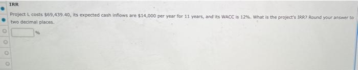 X -$1,000 $110 $320 $400 Project Y -$1,000 $1,100 $110 $55 The