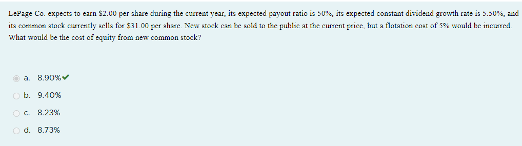  How would this be solved WITHOUT excel LePage Co. expects to