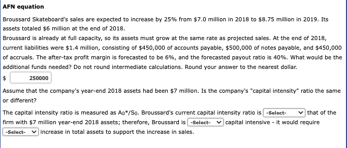 please answer and round to what i need exactly AFN equation