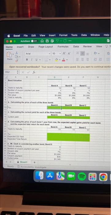 in 12 years, and has a $1,000 face value. Each bond has