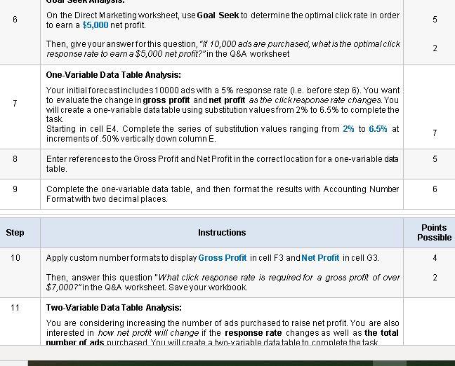 the file named e06c1DirecoWarketing.xlsx. Save it as e06c1DirectMarketing_LastFirst.xlsx. Note: You must save