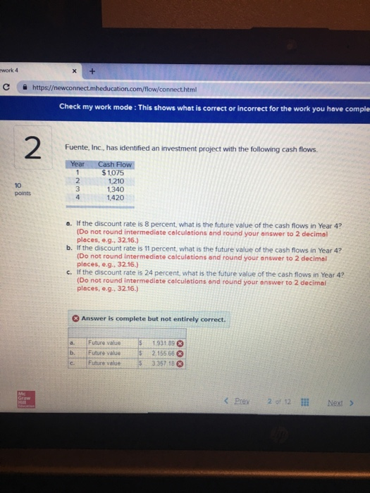  Please show how to solve with financial calculator work 4 C