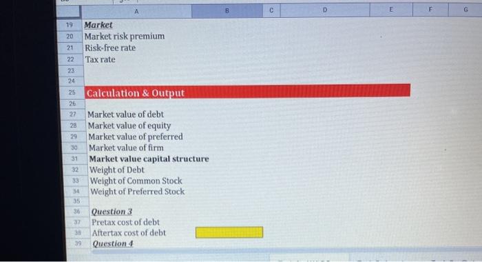 tax rate is 21%. Debt: 150,000 bonds outstanding with 7.5% coupon mate