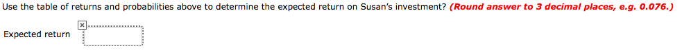 above. Question 13 Susan is considering investing in a company's stock and