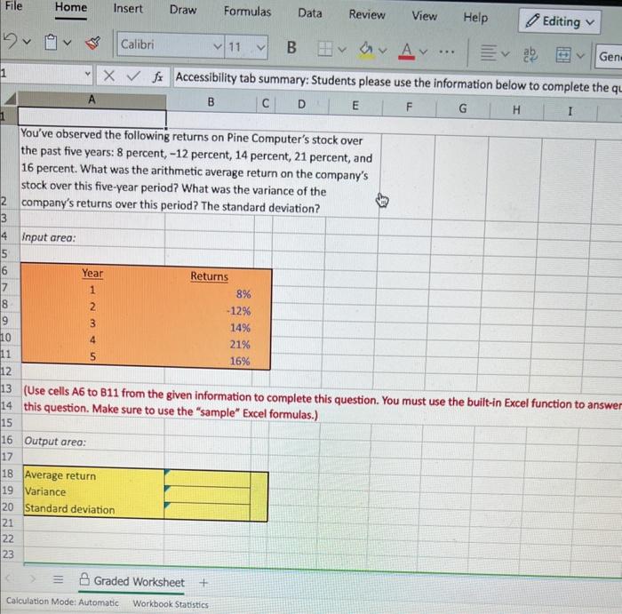 you must use an Excel formula: 1. Begin each formula with an