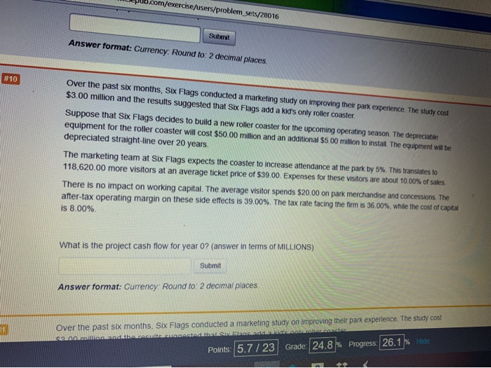  www.epub.com/exercise/users/problem sets/28016 Submit Answer format: Currency: Round to: 2 decimal places