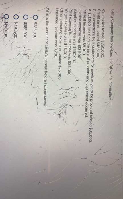 provided the following information: Cash sales totaled $250,000. Credit sales totaled $485,000