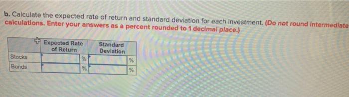 Recession Normal economy Boom Rate of Return Probability Stocks Bonds 0.30 --78