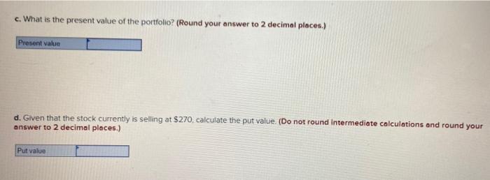 Data: S $270; X= $280, 1. r=110. The two possibilities for Sy