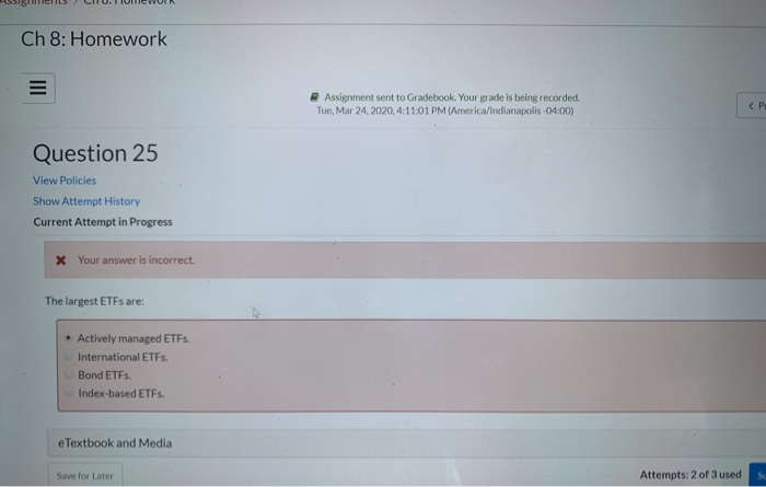  ASSISeries CHU.TIMEWUIN Ch 8: Homework Assignment sent to Gradebook. Your grade